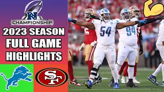 Lions vs 49ers [FULL GAME] NFC Championship 2023 | NFL Conference Championship
