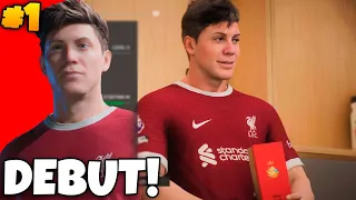 EA FC 24 LIVERPOOL PLAYER CAREER MODE #1 - PERFECT DEBUT!