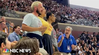 U.S. Open match delayed after climate protester 'glued his feet’ to the floor