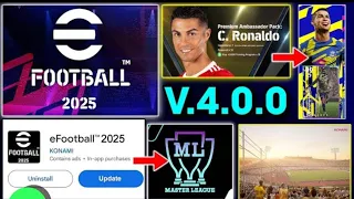 eFootball™M 2025 Is Here..!! Cristiano Ronaldo Brand Ambassador Pack & Master League in eFootball