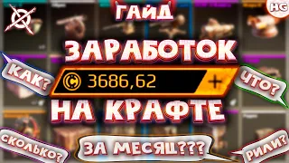 Как зарабатывать 3 000+ монет в месяц на крафте в Crossout? Самый подробный гайд.