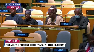 President Buhari Addresses World Leaders At 2022 UNGA