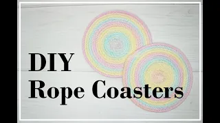 DIY COILED ROPE COASTERS // beautiful and functional AND beginner - friendly