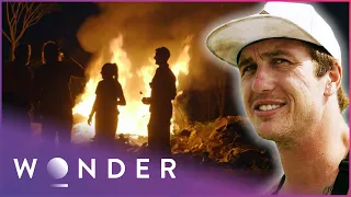 Turning A Destroyed Boat Into A Blazing Fire | Extreme Salvage Squad | Wonder