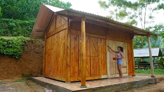 How To Build Wooden Cabin - Anti-mold Paint For LOG CABIN OFF GRID - Free Bushcraft Ep.89