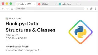 Hackpy2: Data Structures & Classes