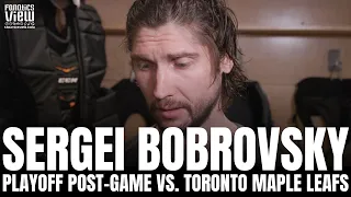 Sergei Bobrovsky Reacts to Florida's Series Win vs. Toronto Maple Leafs in 5 Games | Post-Game