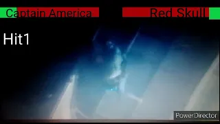 Captain America vs Red Skull with healthbars