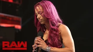 Sasha Banks addresses her back injury: Raw, Sept. 5, 2016