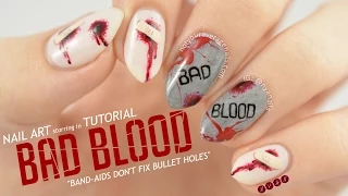 Taylor Swift Bad Blood Nail Art Tutorial