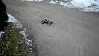 nitro traxxas sport  blows up