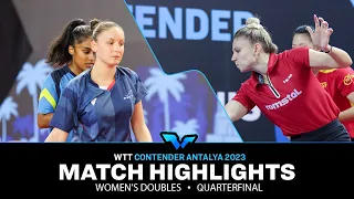 Diaconu/Xiao vs Zarif/Pavade | WD QF | WTT Contender Antalya 2023