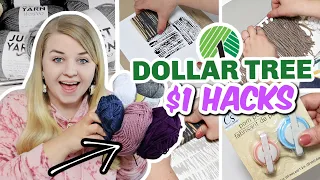 GRAB $1 YARN from DOLLAR TREE for these GENIUS DIY HACKS +Ideas! YARN HACKS 2022 | Krafts by Katelyn