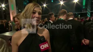 BAFTAS:ROSAMUND PIKE ON THE RED CARPET