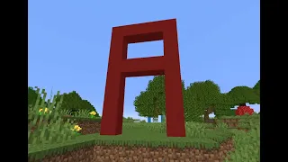 Minecraft alphabet