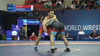 1/2 GR - 63 kg: F. VALITOV (RUS) v. L. KAVJARADZE (GEO)