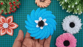 EVA Glitter Foam Sheet Flowers - DIY Easy & Simple Flower Making For Valentine Day - DIY Gift Crafts