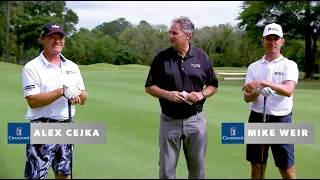 PGA Tour Champions Alex Cejka v. Mike Weir Shot Shaping Challenge