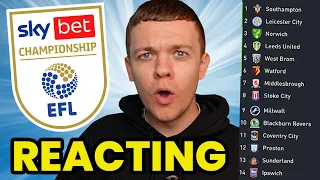 Reacting To FIFA'S Championship Predictions From The Start Of The Season!