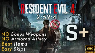 Resident Evil 4 Remake NG Professional any% S+ FULL Guide (w/ commentary)