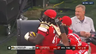 Georgia big man makes huge INT vs Missouri