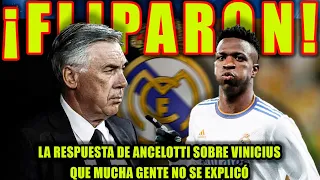 La respuesta de Ancelotti sobre Vinicius que mucha gente NO SE EXPLICÓ