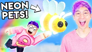 Can You Get The RARE NEON PETS In This ROBLOX GAME!? (ADOPT ME)