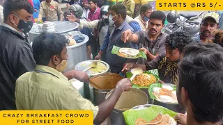 Early Morning Cheap Street Food Breakfast | Roadside Food India | Indian Street Food in Bangalore