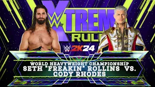 WWE 2K24 - Live Cody Roheds VS Seth Freakin Rollins World Heavyweight Championship