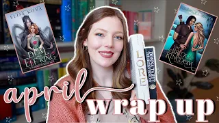 April Wrap Up! (aka the month I abandoned my TBR to read ALL the fantasy romance 🔥)