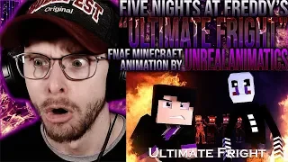 Vapor Reacts #1088 | FNAF SONG MINECRAFT ANIMATION "Ultimate Fright" by UnrealAnimatics REACTION!!