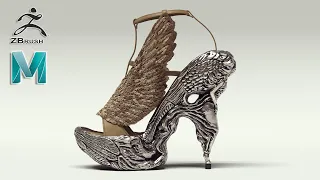 Recreating Alexander McQueen Designer Heel in 3D: Base Modeling Using Maya and Zbrush