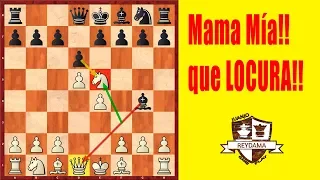 Mama Mía que LOCURA!, DAMA Sacrificada en 5 movimientos!