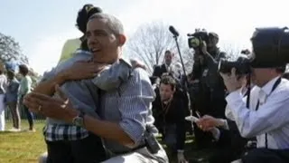 President Obama Consoles Kid at Easter Egg Roll