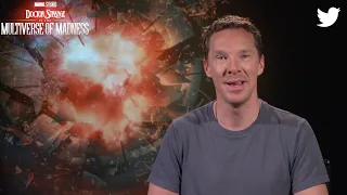 Compilation of BenedictCumberbatch Answering Doctor Strange 2 Twitter question