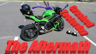 StreetMotoZ - The Aftermath of my Motorcycle Crash..  Noooo