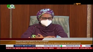 Minister of Finance,  Zainab Ahmed, briefed State House 25 Feb 2021