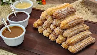 CHURROS WITHOUT MACHINE! AFTER YOU DO IT, YOU WILL NEVER WANT TO STOP DOING IT!