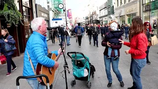 Jimmy C Cotter Live Cover of The Bear Nessities Grafton Street Dublin