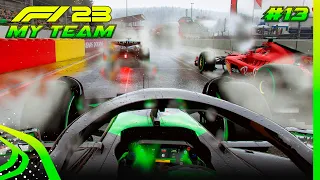 F1 23 - CHUVA E PROBLEMAS NO GP DA BÉLGICA - MY TEAM #13