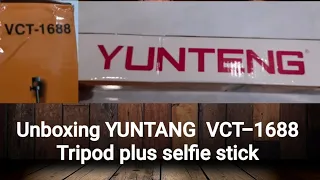 Unboxing my new Yuntang VCT-1688 tripod stand plus selfie stick.