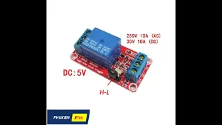 Cách dùng relay H/L, relay 5v có bảo vệ, relay opto quang