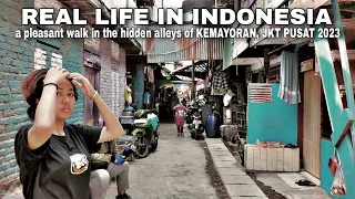 JALAN-JALAN YG MENYENANGKAN di GANG-GANG TERSEMBUNYI KEMAYORAN JKT PUSAT Indonesia 🇮🇩 WALK SLUM JKT