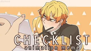 Checklist | Animation Meme | Demon Slayer