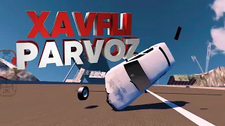 XAVFLI PARVOZ || TESLA CRASH TEST QILDIK BeamNG Drive