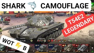 T54E2 🦈 SHARK LEGENDARY CAMOUFLAGE 🦈💫🔥 WOTB ⚡ WOTBLITZ ⚡ WORLD OF TANKS BLITZ STUFF ✌🏻