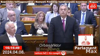 BOTRÁNY: 🔴 Orbán Viktor Azonnali Kérdései  (ÉLŐ) 2024.04.08. |  ParlamentMax támogatja Hangosjog.hu.