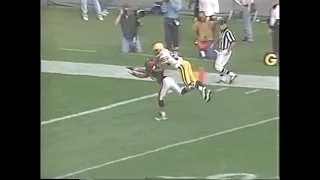 Antonio Freeman Incredible Catch over Defender || Packers vs Bears 1996