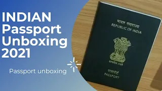 INDIAN Passport Unboxing 2021 ll Hindi ll unboxing ll Passport