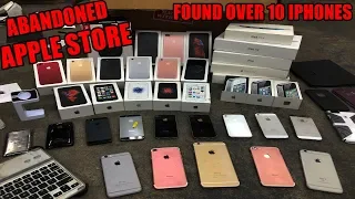 FOUND 10 IPHONES!!! APPLE STORE IPHONE JACKPOT! DUMPSTER DIVING ABANDONED APPLE STORE!